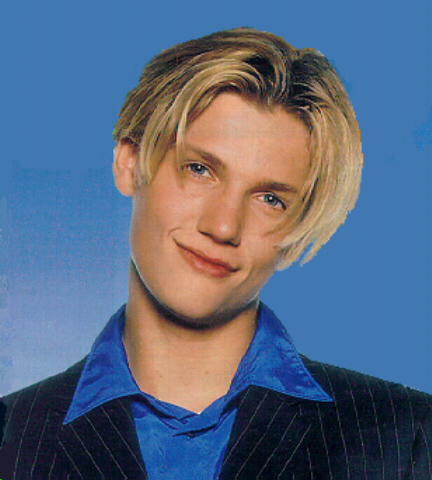 Nick Carter Blue Background